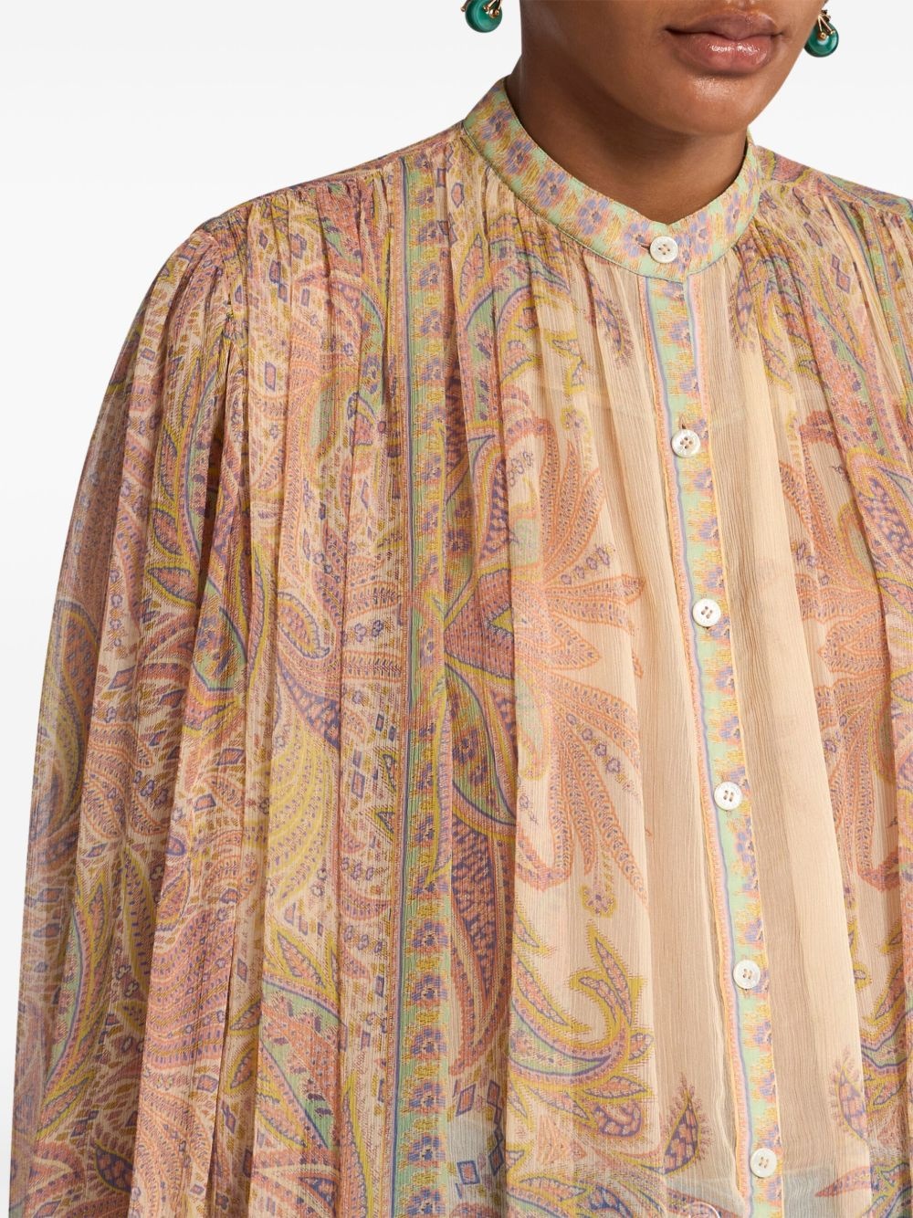 paisley-print shirt - 5