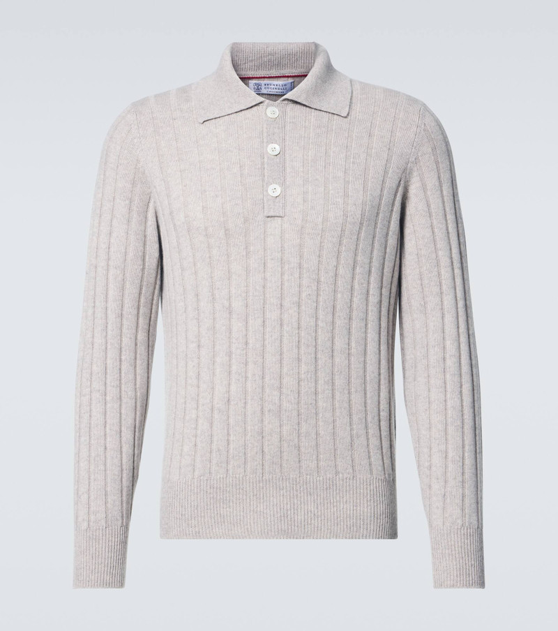 Cashmere polo sweater - 1