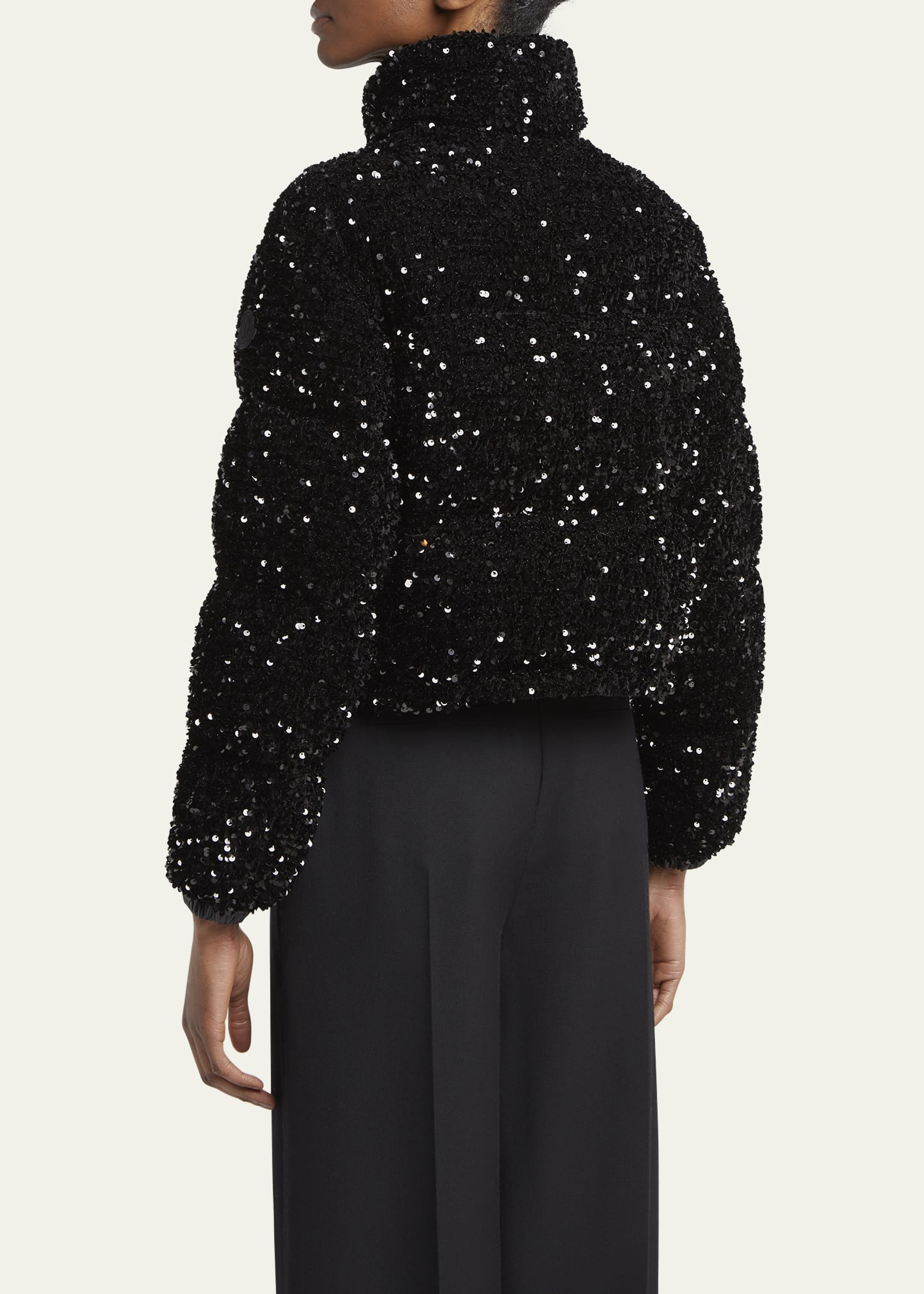 Louvi Sequined Short Down Jacket - 3