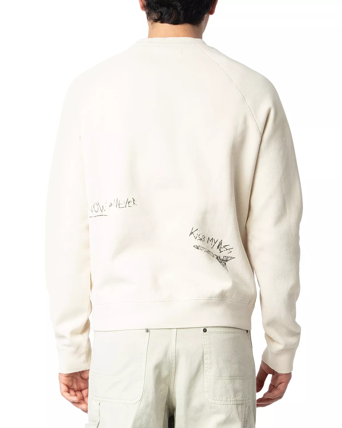 Uppy Graffiti Print Sweatshirt - 4