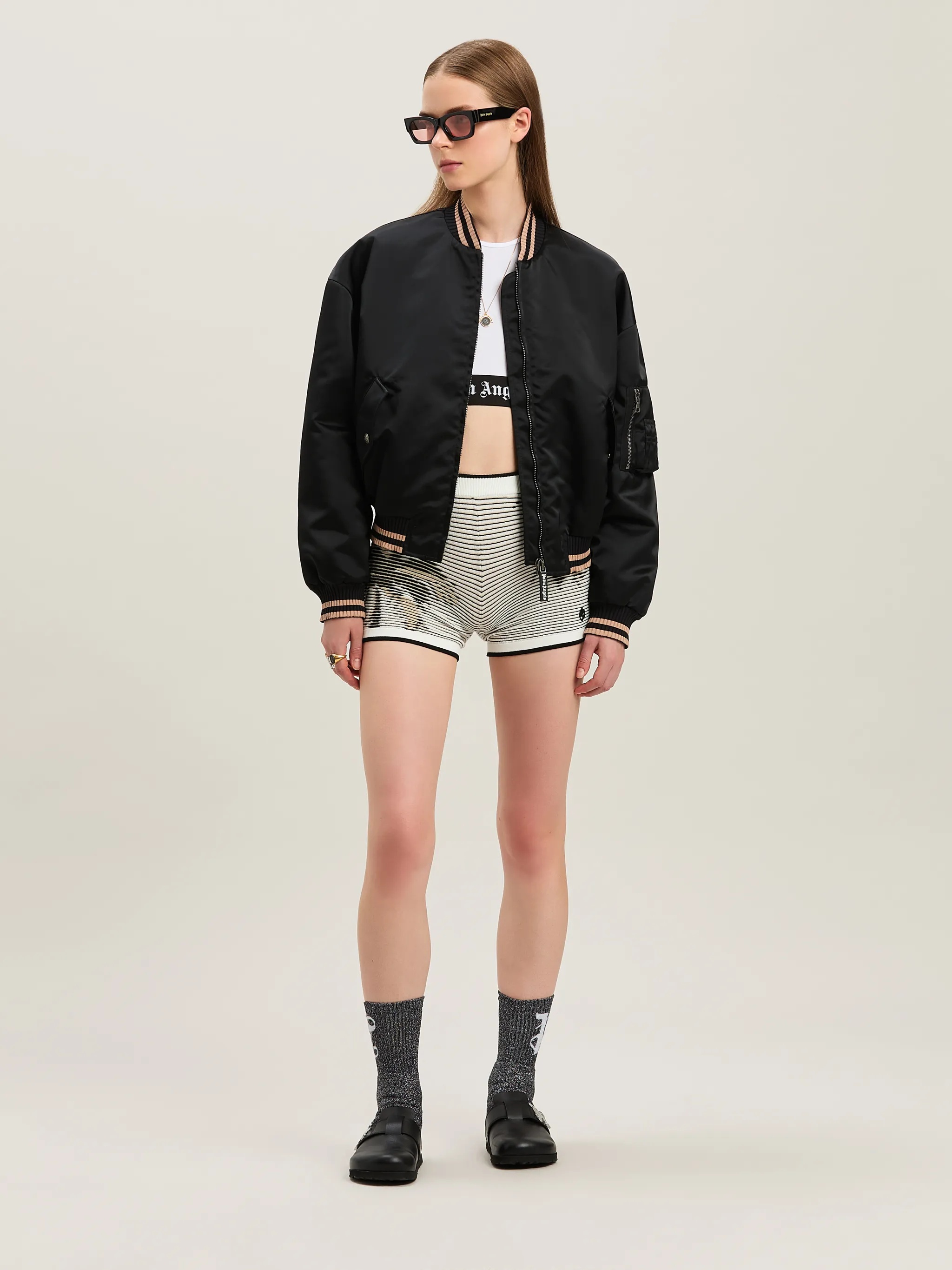 Curved logo bomber - 2