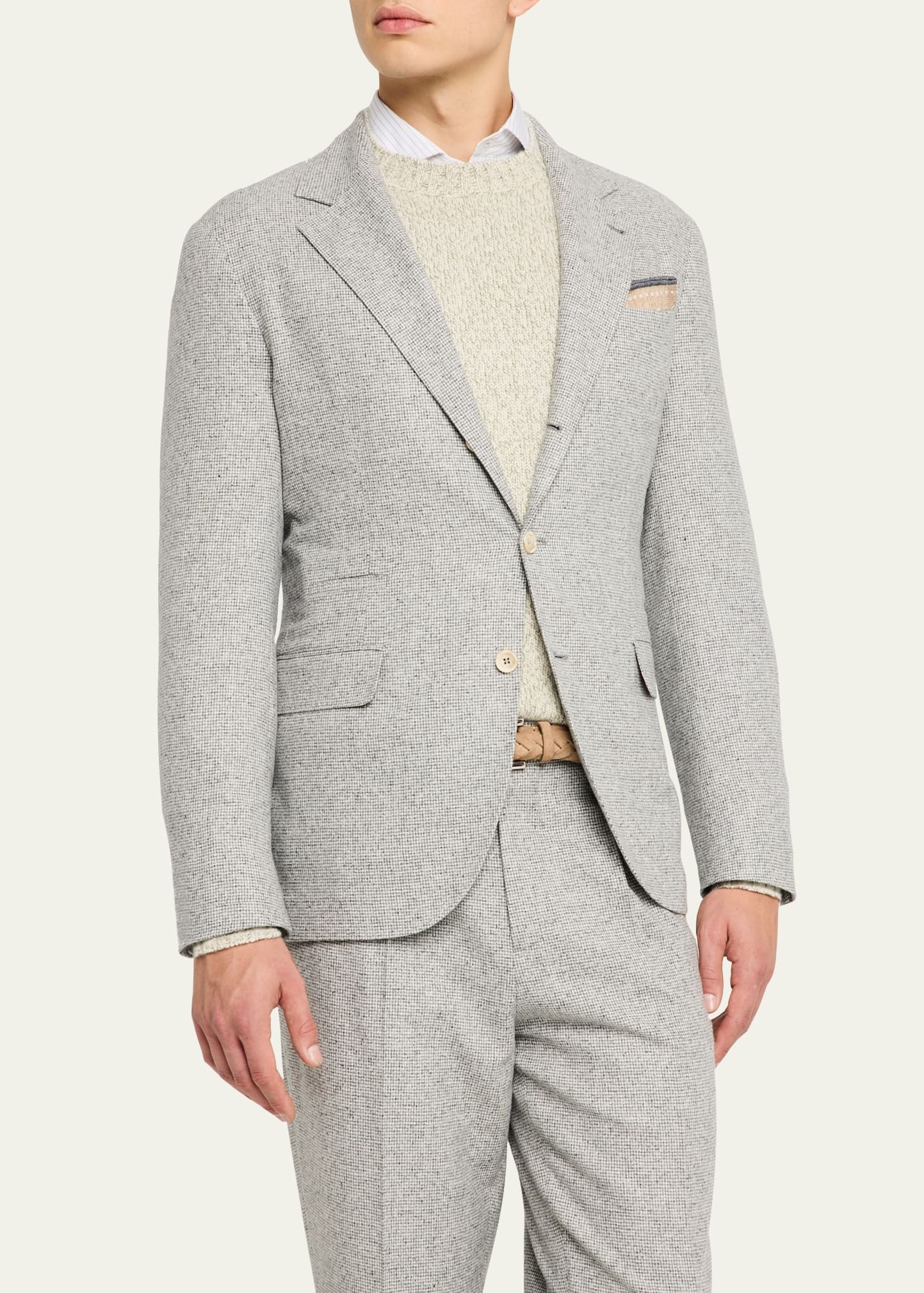 Men's Micro-Houndstooth Suit - 4