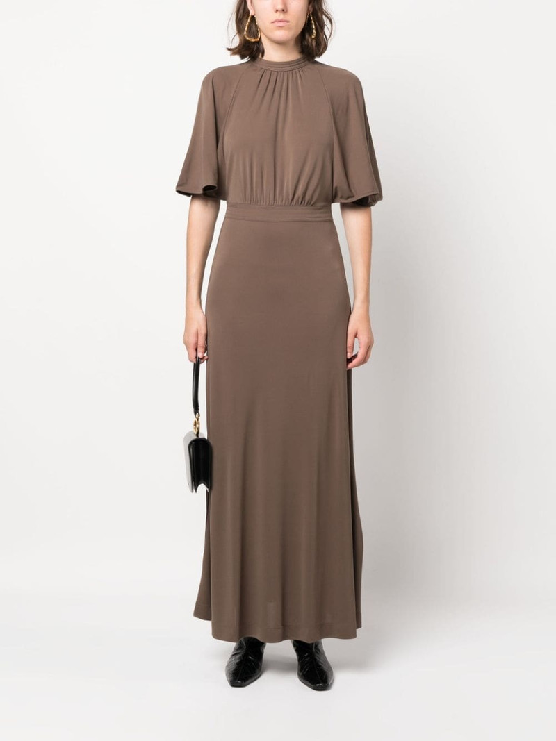 Totême flutter-sleeve maxi dress outlook