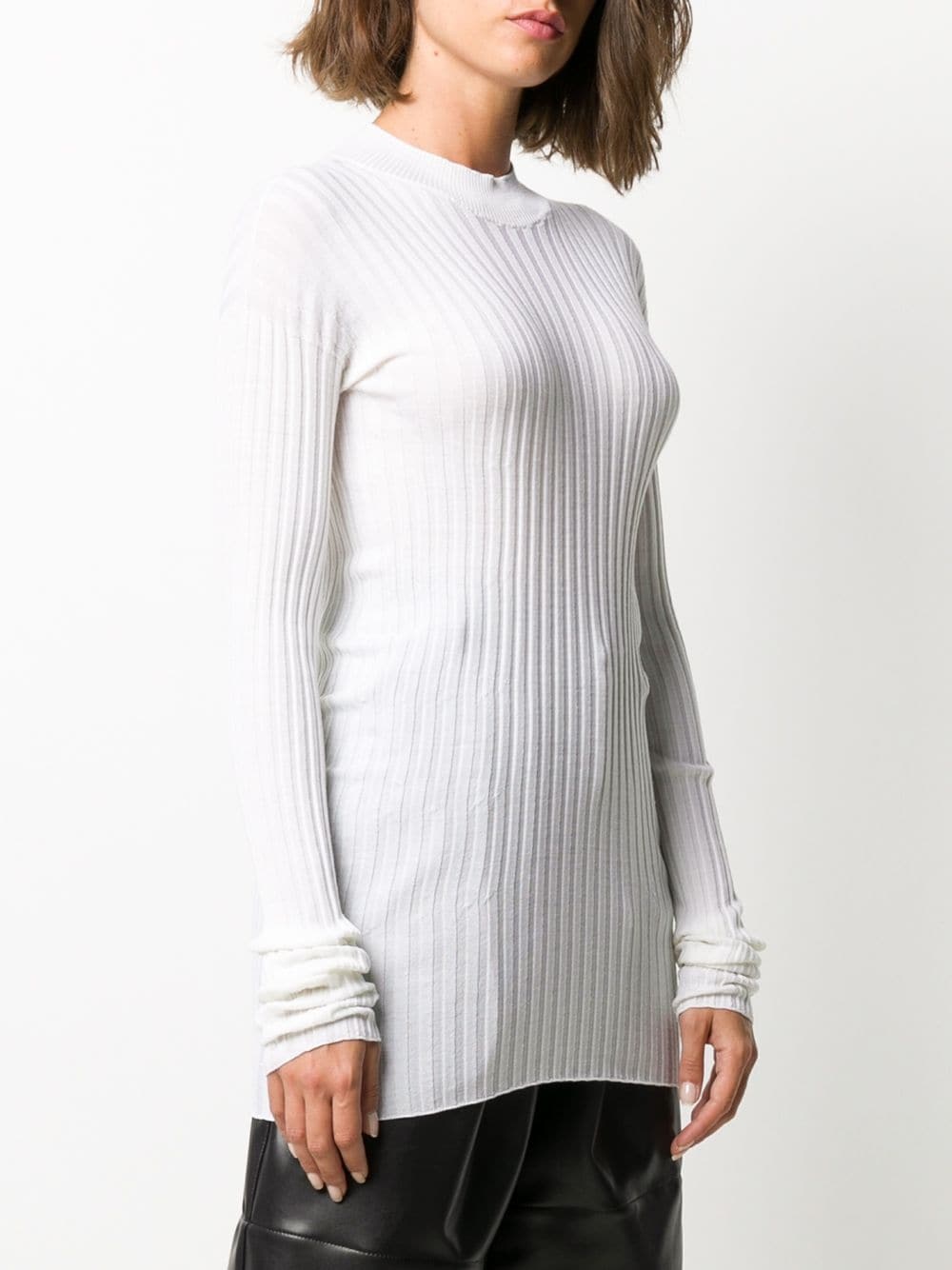 ribbed knitted top - 3