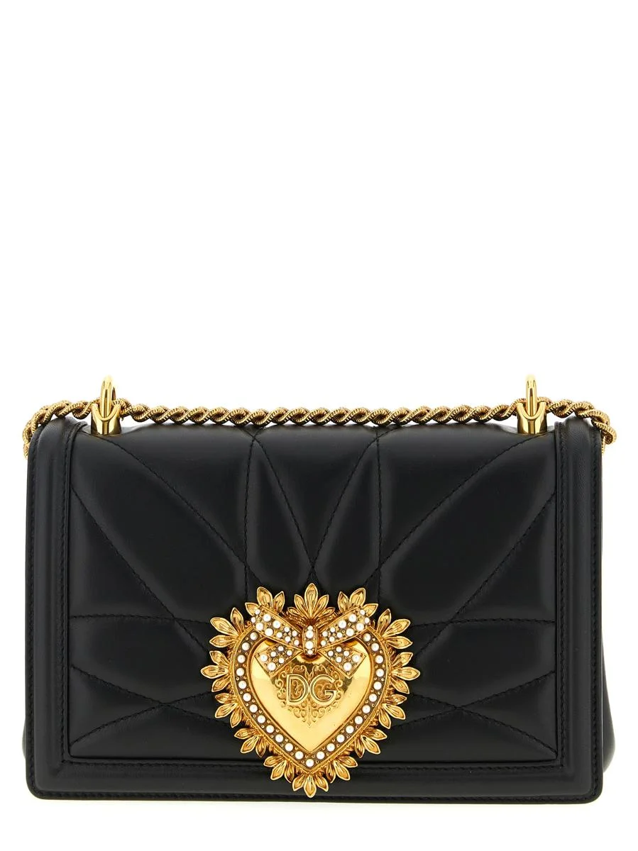 BLACK DEVOTION SHOULDER BAG IN NAPPA LEATHER MATELASSÉ DOLCE & GABBANA WOMAN - 1