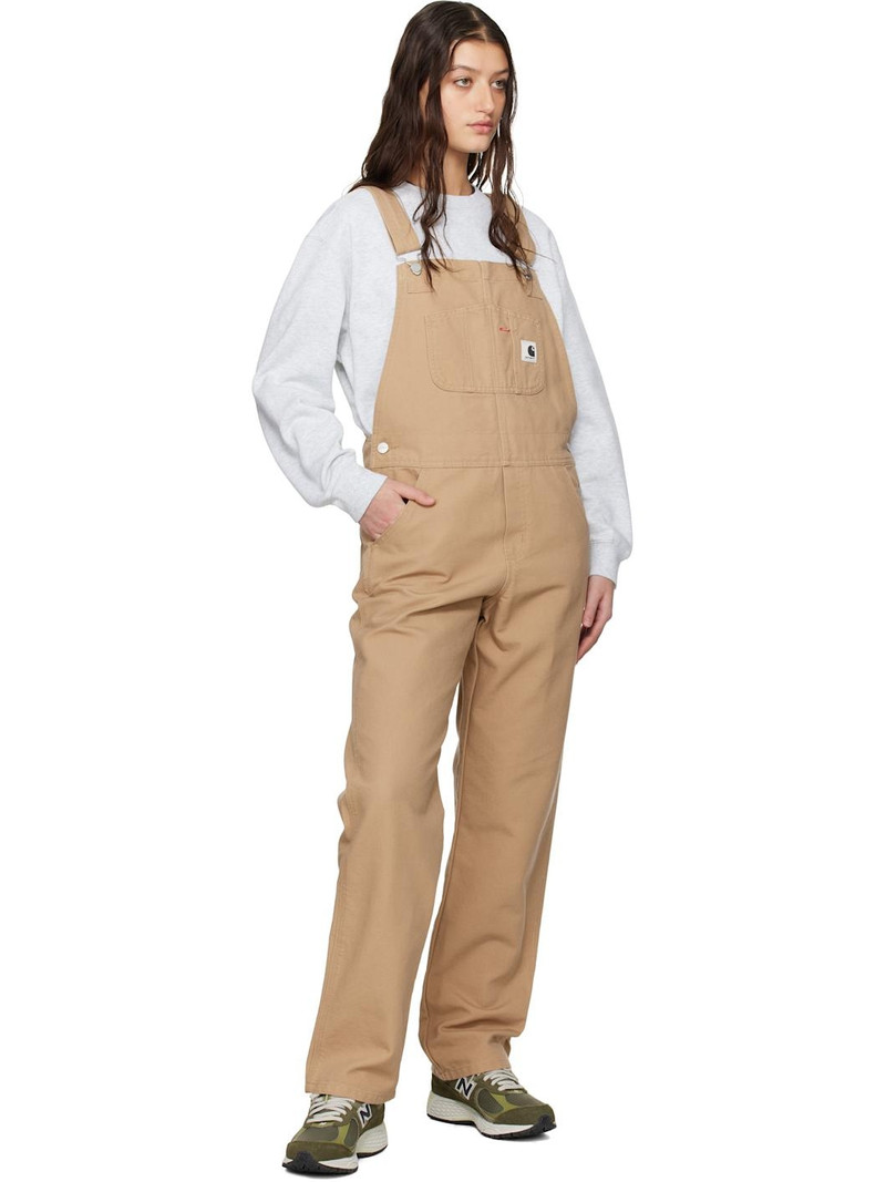 Carhartt Beige Bib Straight Overalls outlook