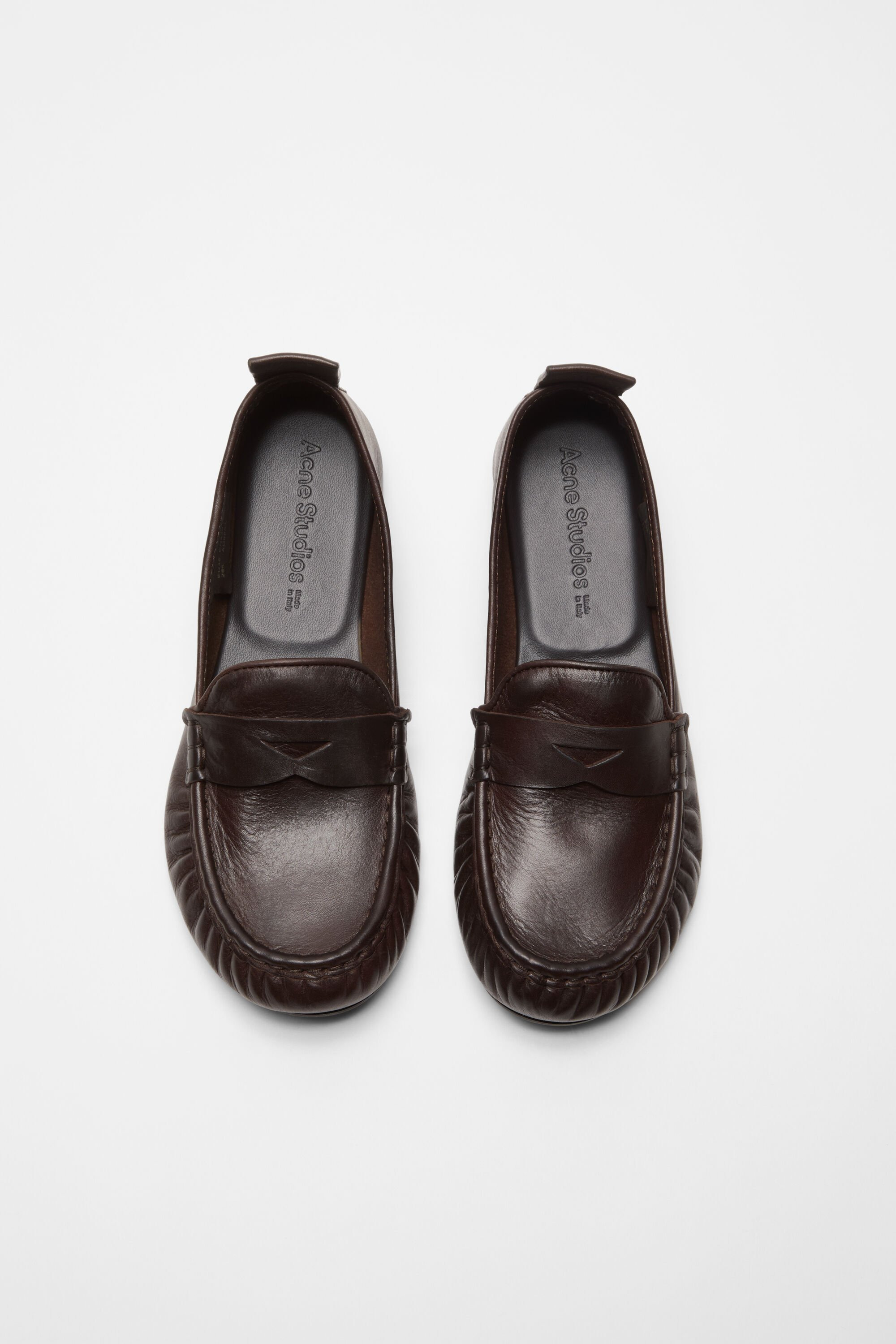 Leather loafers - Dark brown - 2