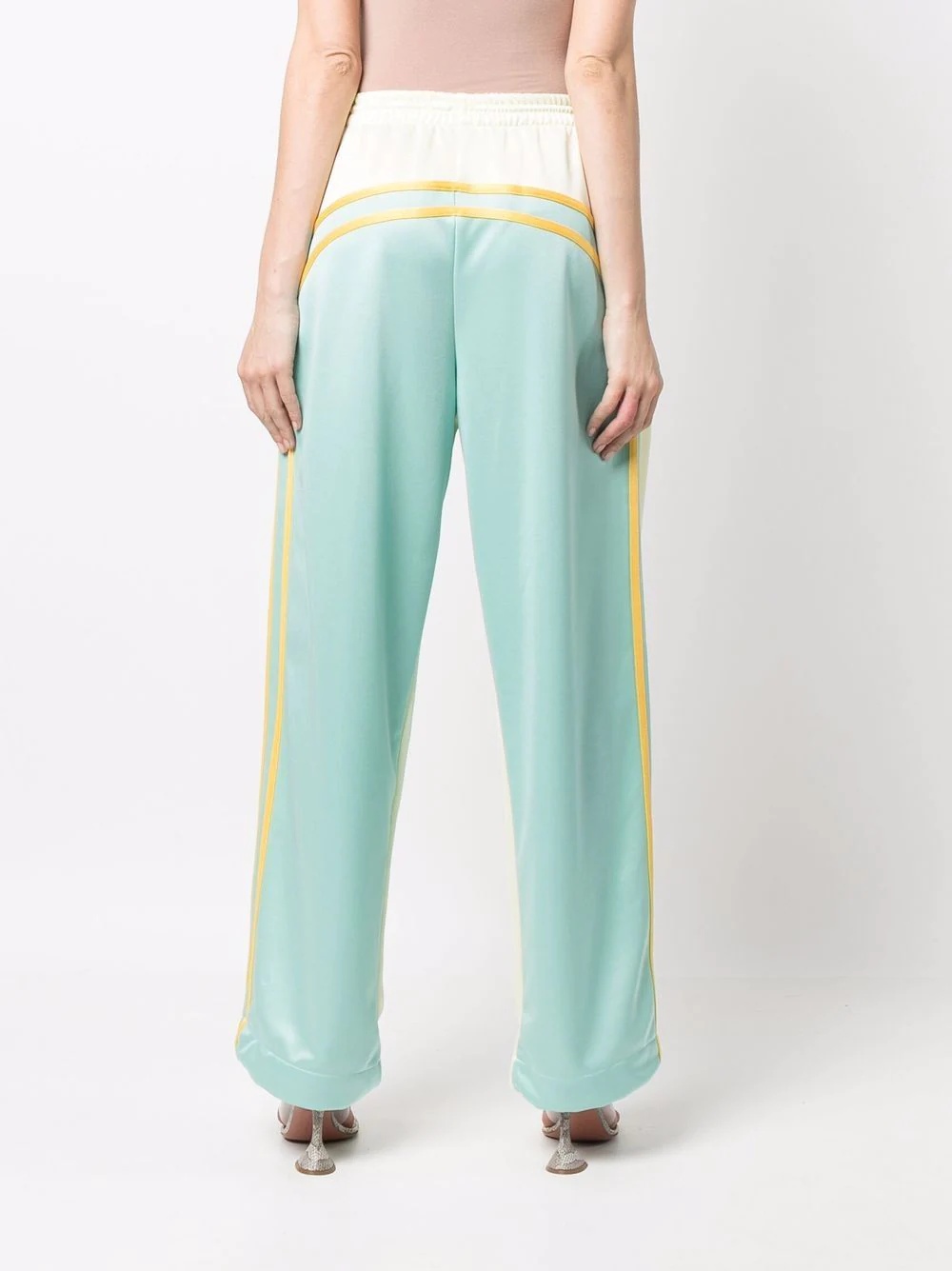 contrasting panel-detail trousers - 4