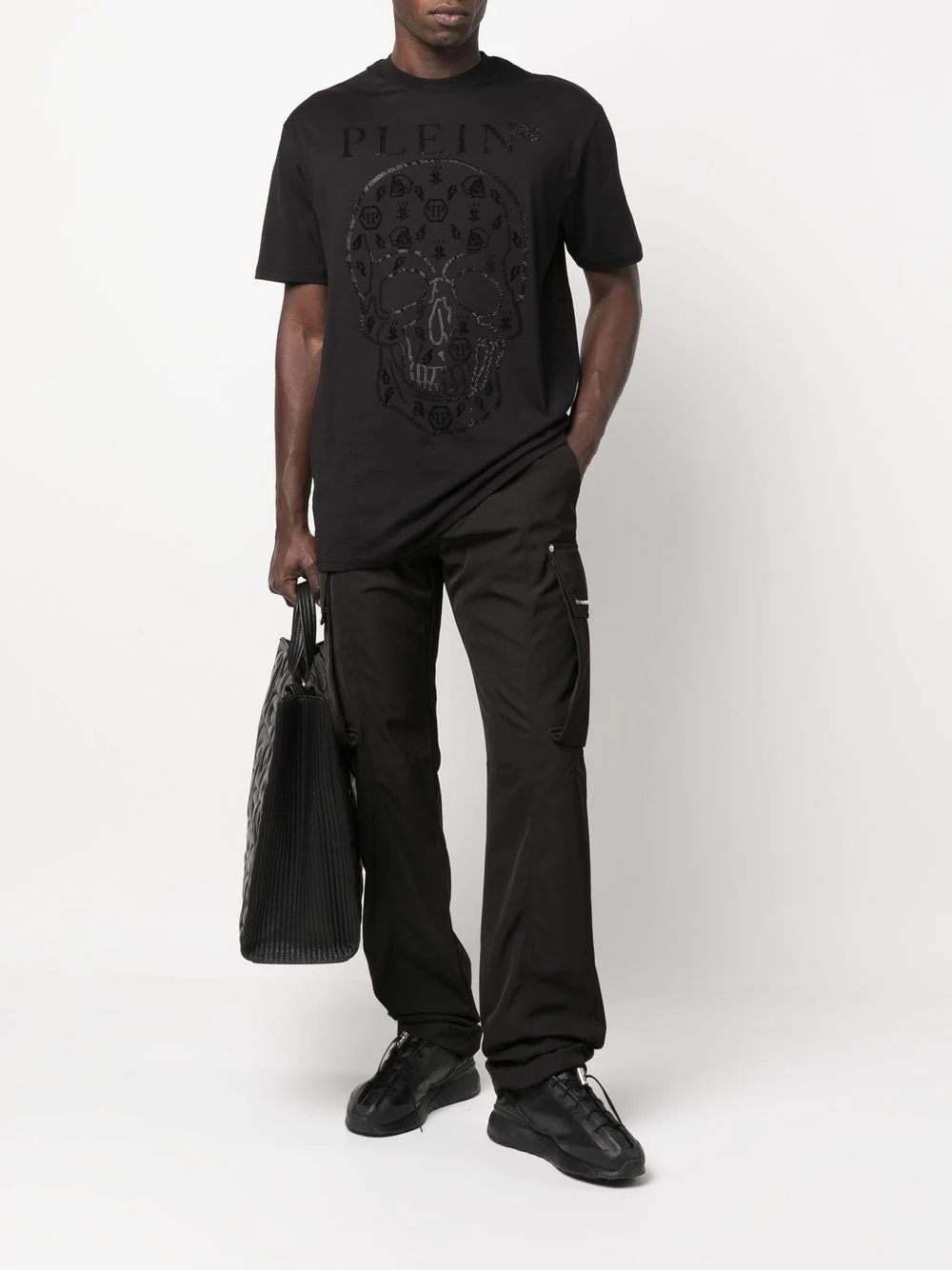 embellished logo-print detail T-shirt - 2
