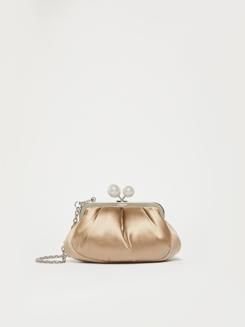 EMMY Small satin Pasticcino Bag with rhinestones 1