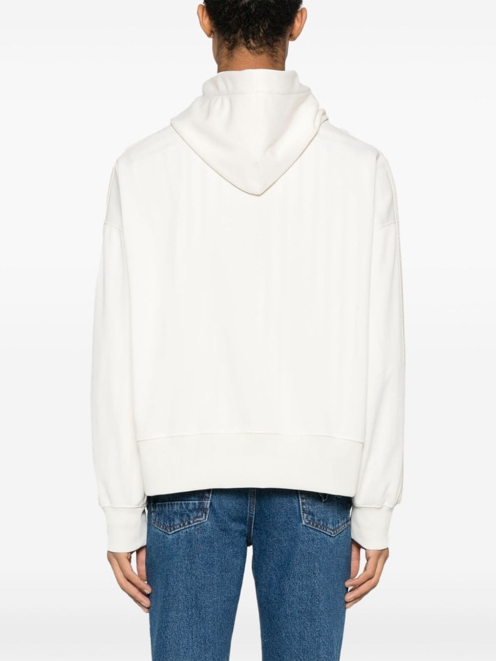 monogram-embroidered track hoodie - 4