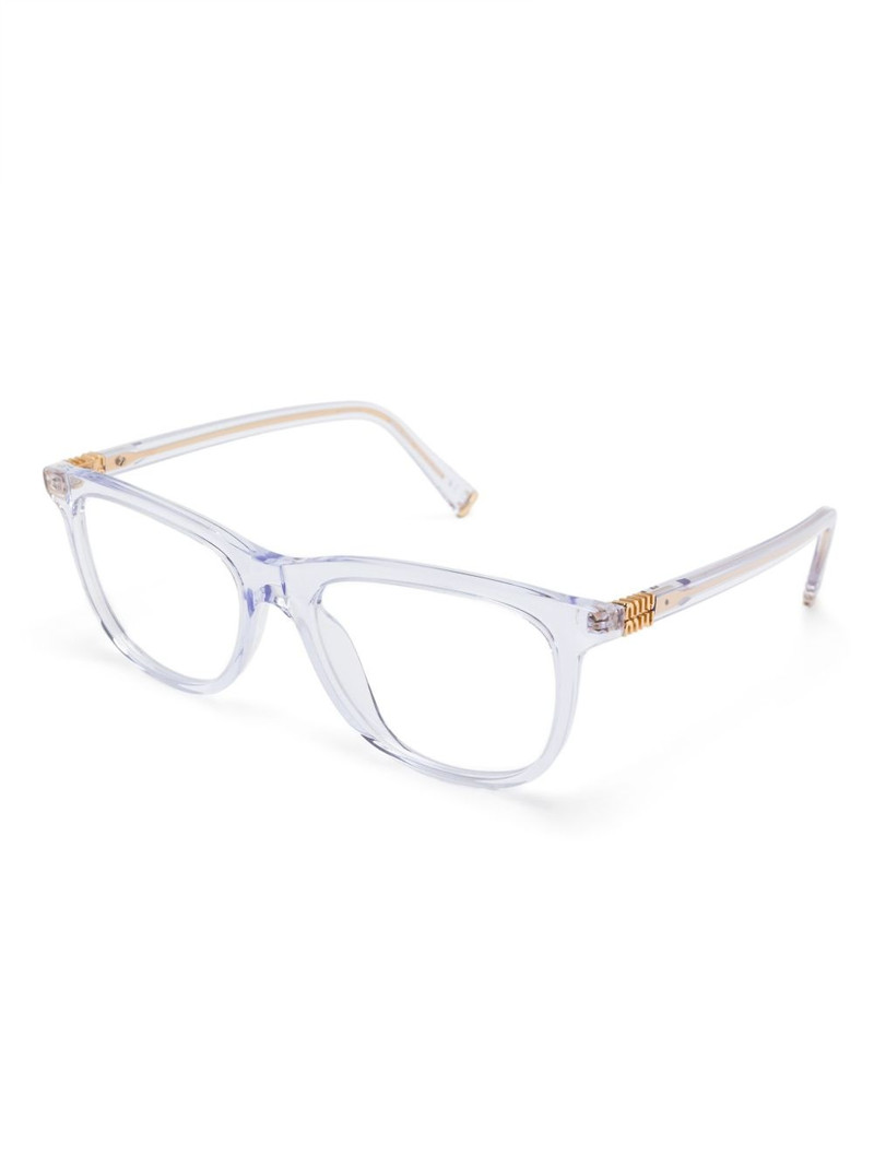 Miu Miu logo-lettering glasses outlook