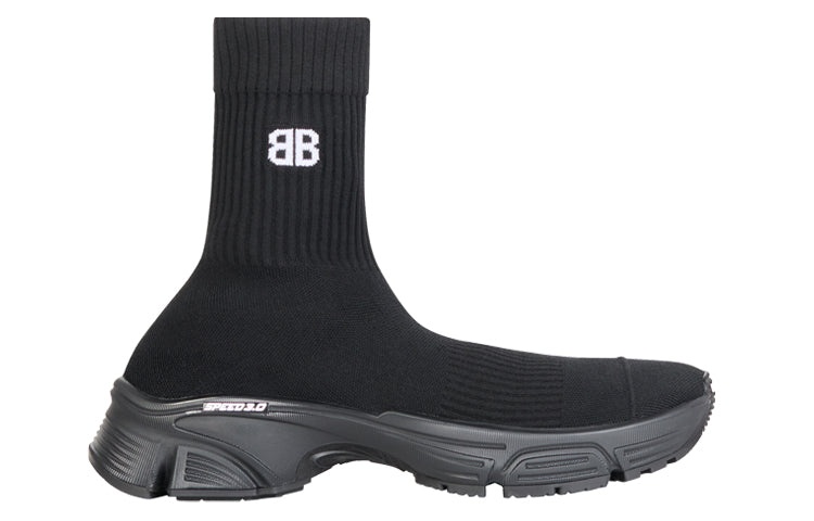 Balenciaga Speed 3.0 Monocolor Sneakers 'Recycled Black' 654532W2DN21090 - 2