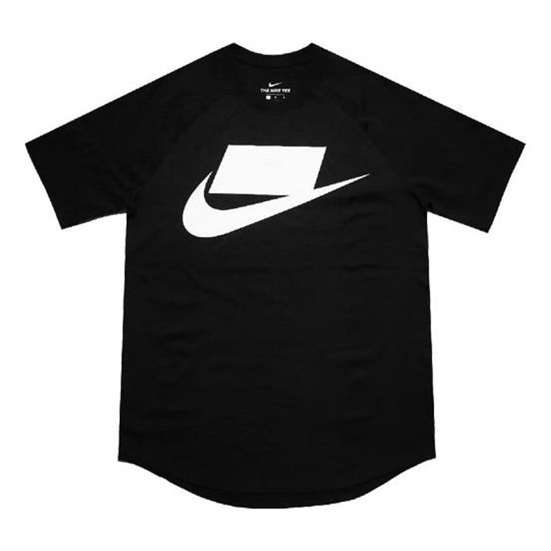 Nike Sportswear Logo Sports TEE Men Black/White BV7596-011 - 1