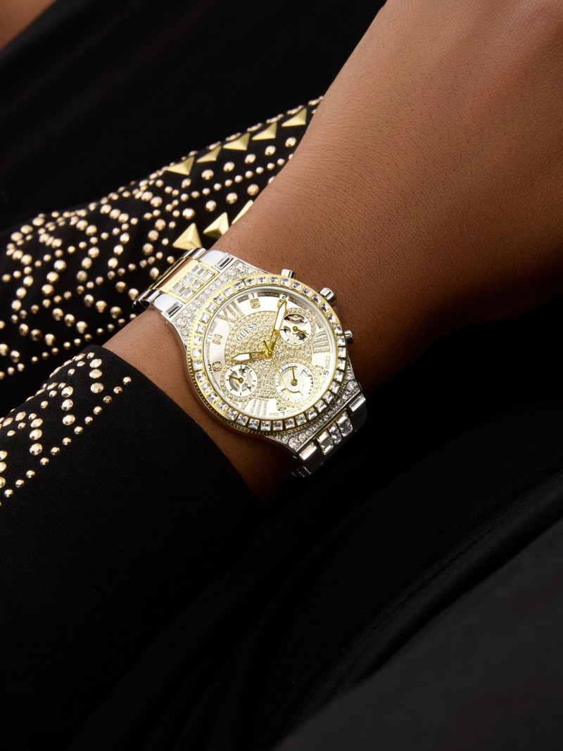 crystal-embellished quartz 36mm 5