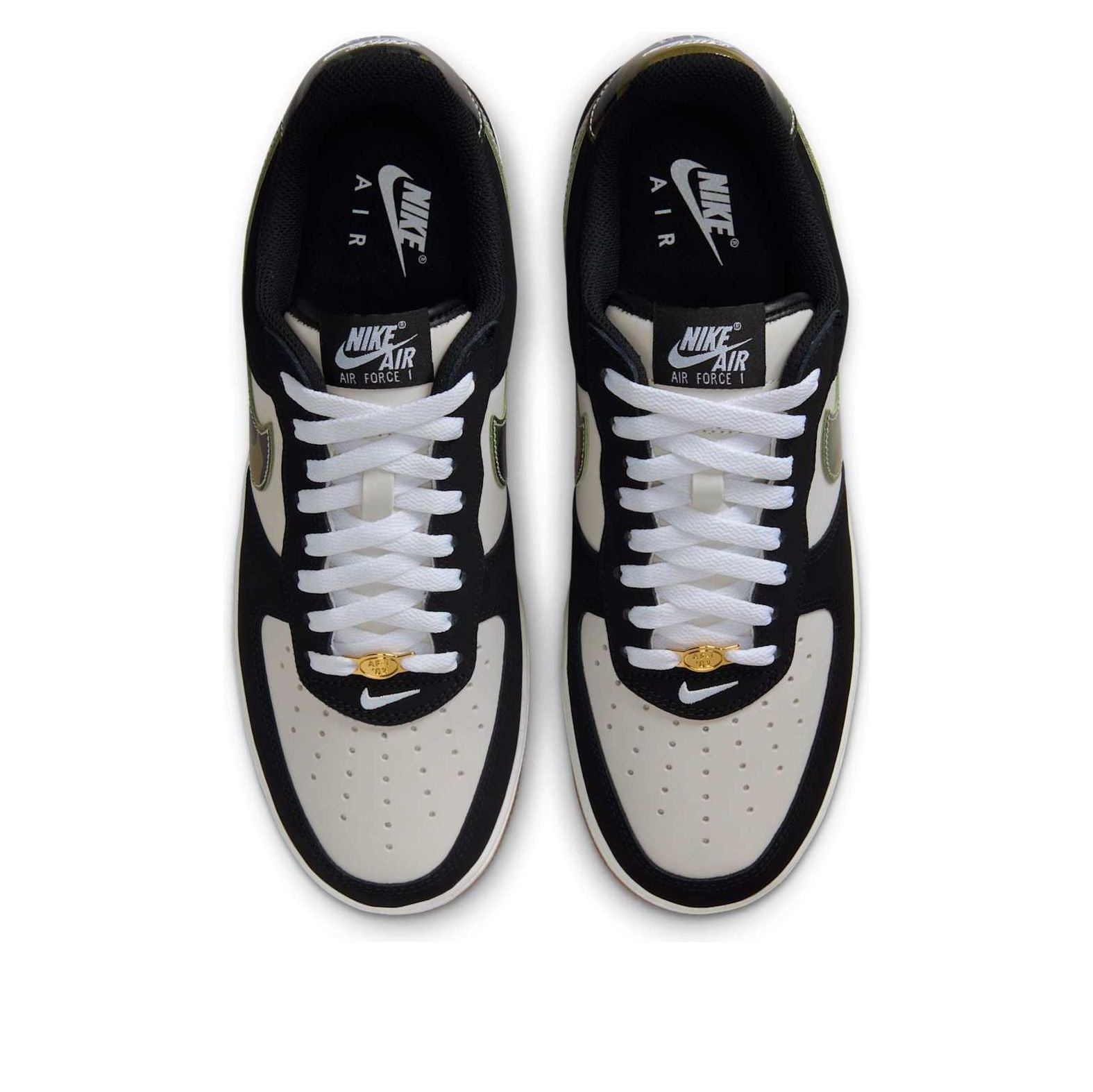Nike Air Force 1 Low 'Black Patent Camo Swoosh' HQ1967-100 - 2