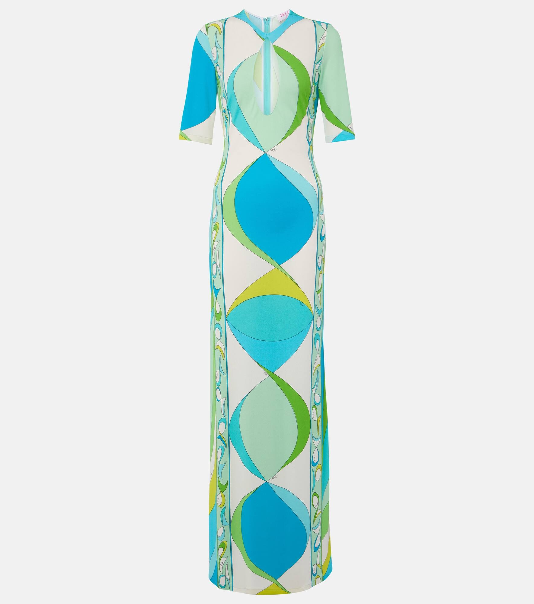 Cutout printed maxi dress - 1