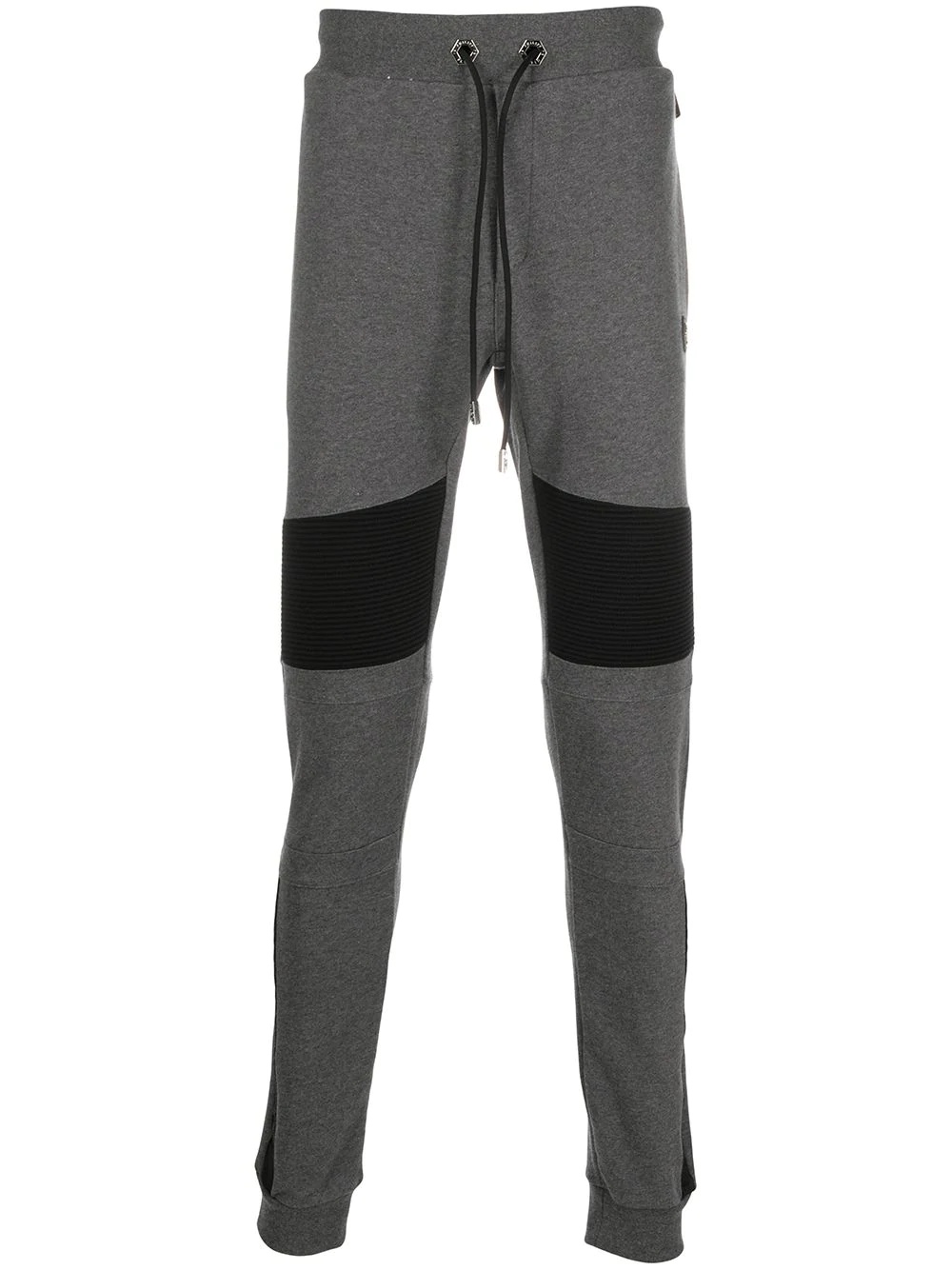 panel detailed cotton track pants - 1