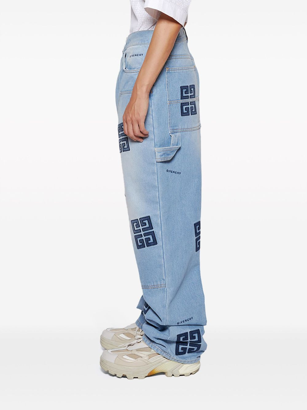 signature 4G-motif high-waisted jeans - 4