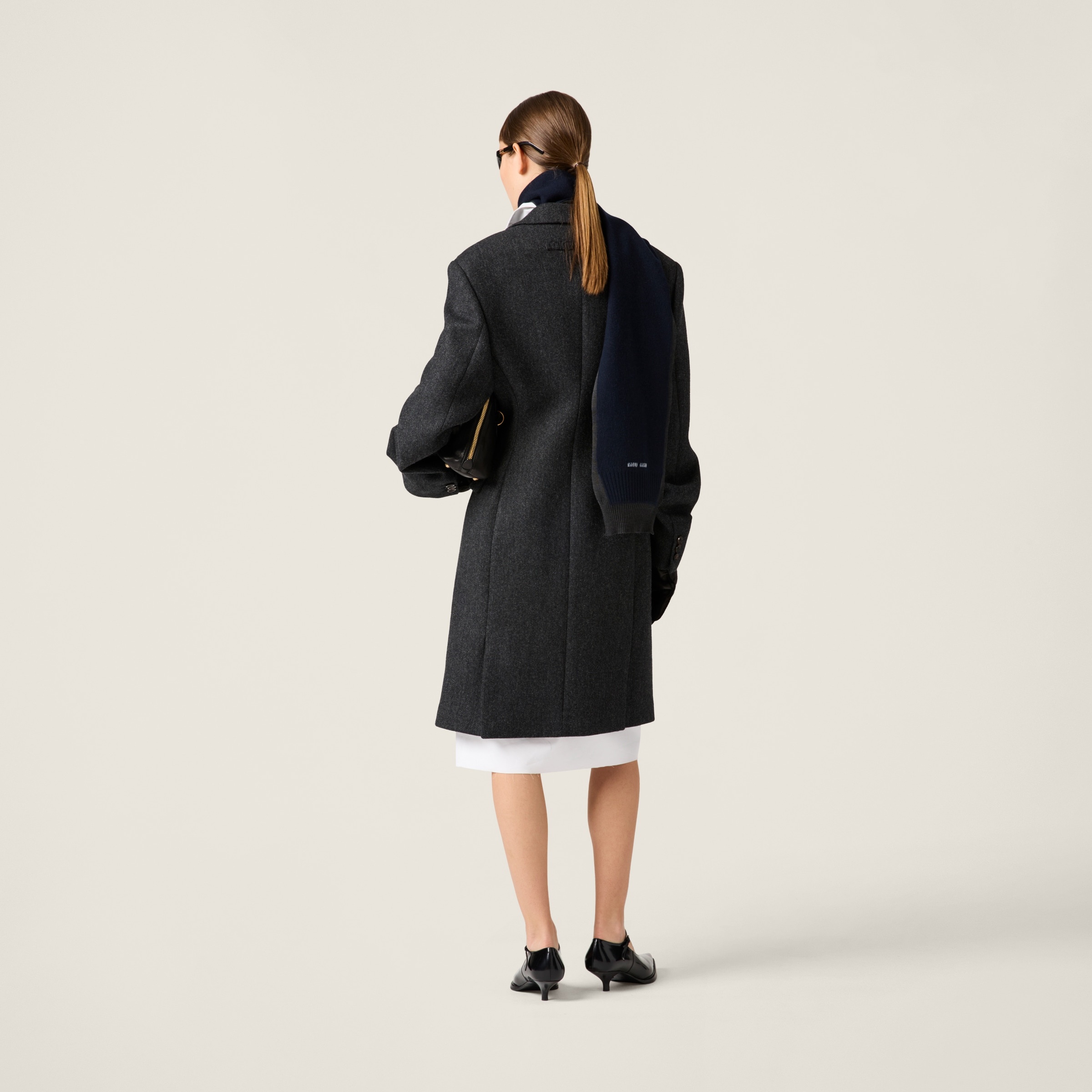 Single-breasted double wool coat - 3