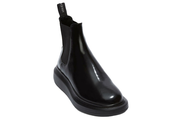 (WMNS) Alexander McQueen Hybrid Chelsea Boot 'Black' 586398WHX521000 - 3