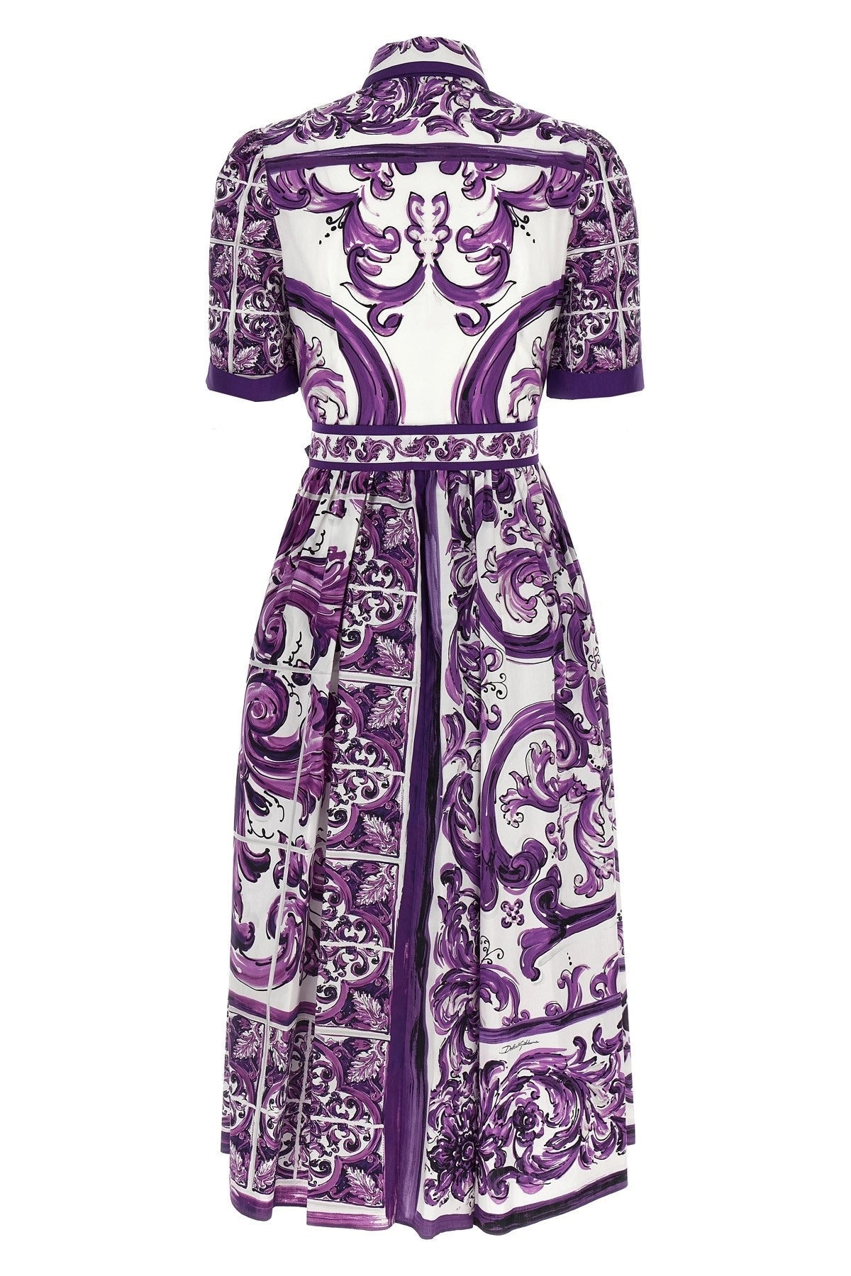 Dolce & Gabbana Women 'Maiolica' Print Chemisier Dress - 3