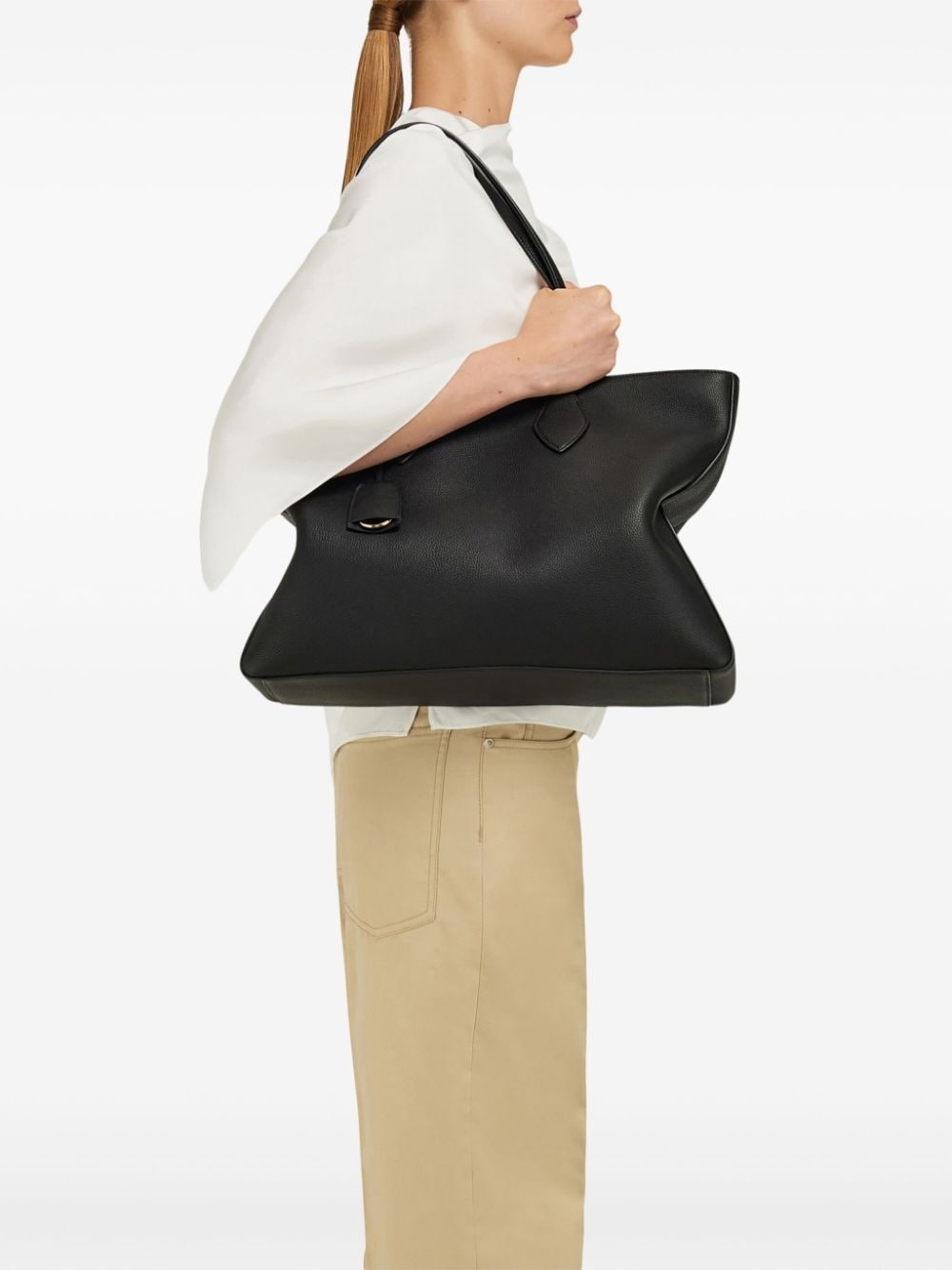 leather tote bag - 2