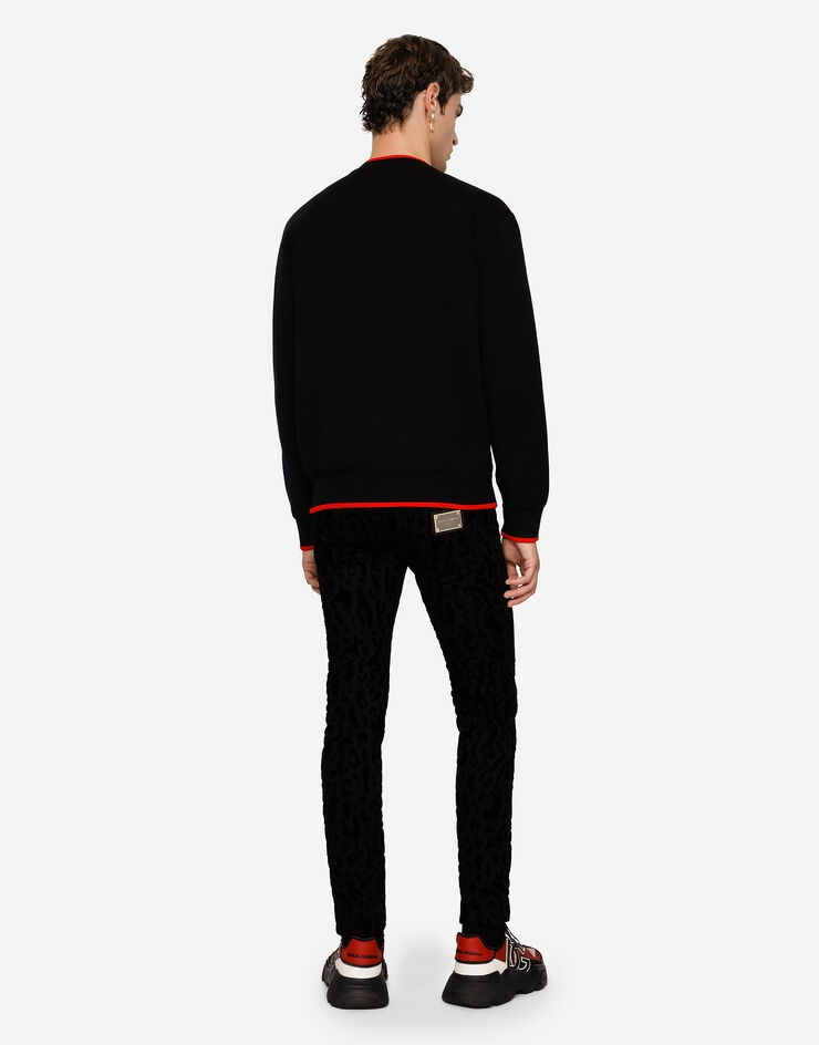 Jacquard round-neck sweater with DG logo - 2