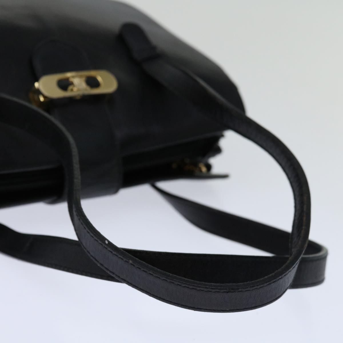 CELINE Hand Bag Leather Black - 7