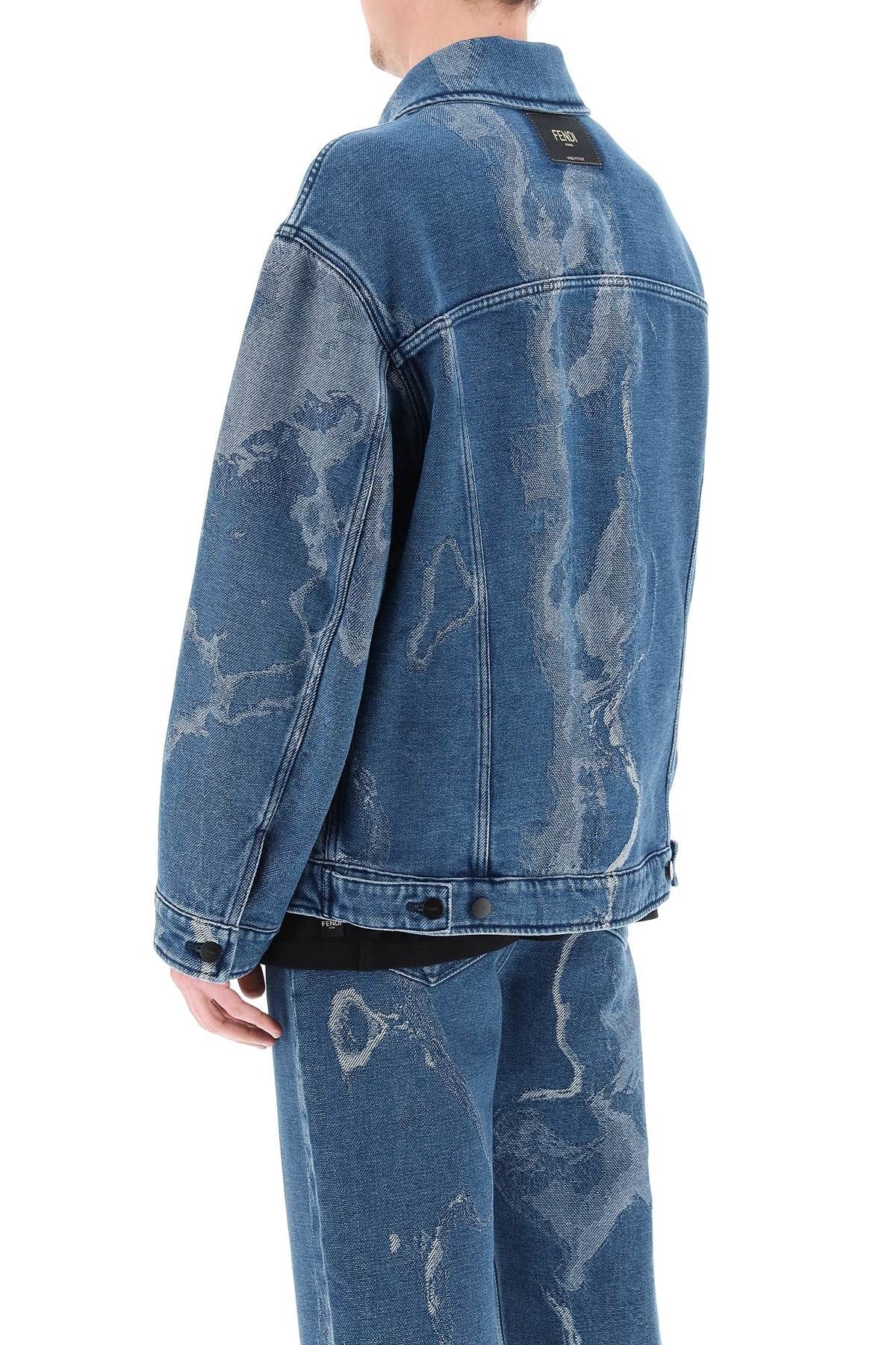 JACQUARD DENIM JACKET - 4