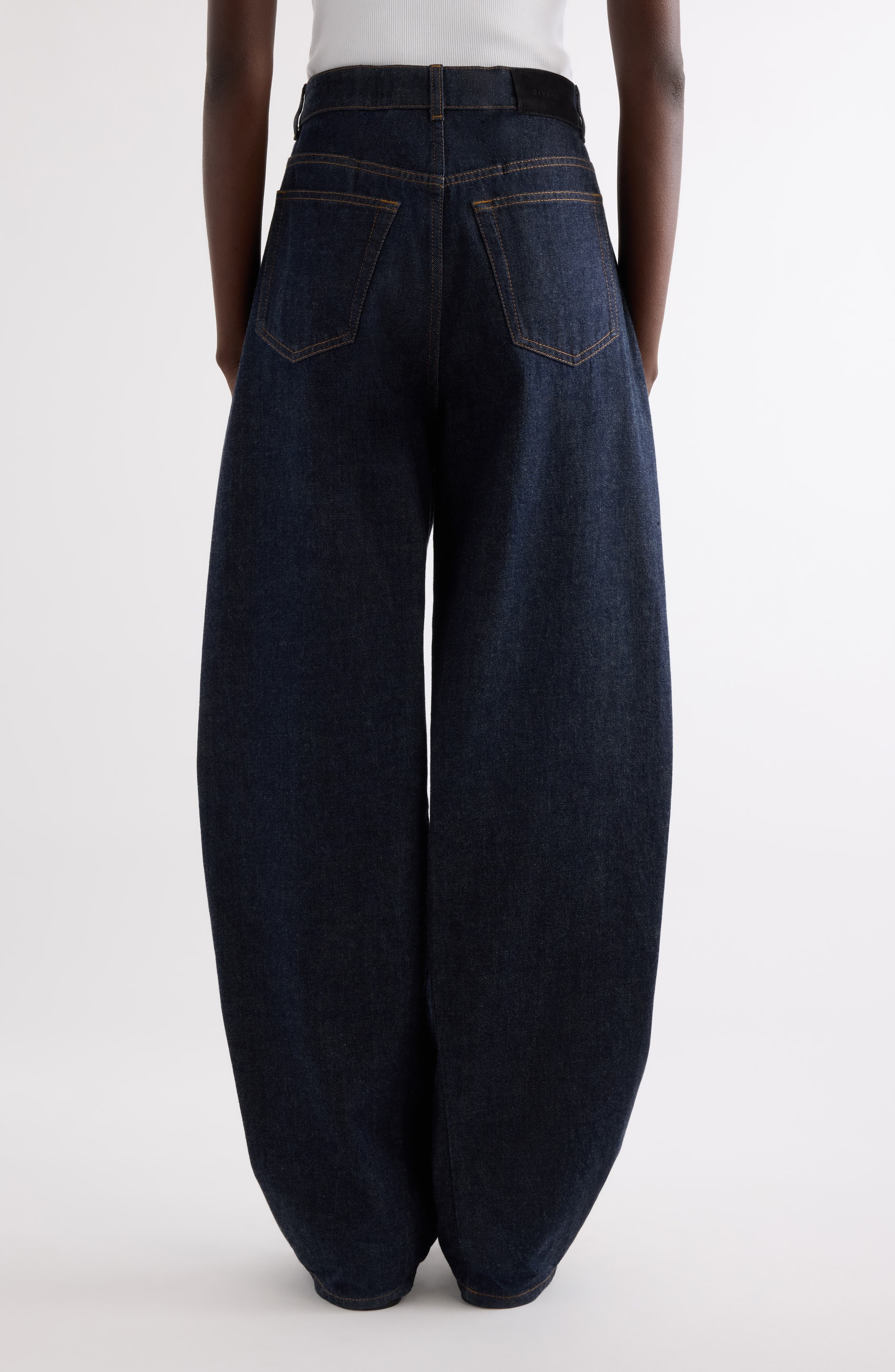 Givenchy Coccon Denim Trousers in Dark Blue at Nordstrom - 3
