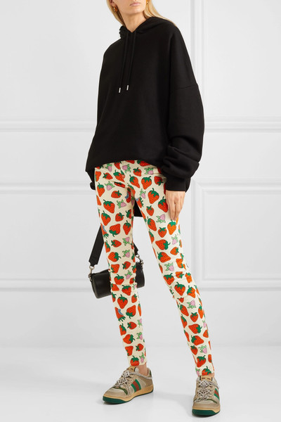 GUCCI Printed high-rise skinny jeans outlook