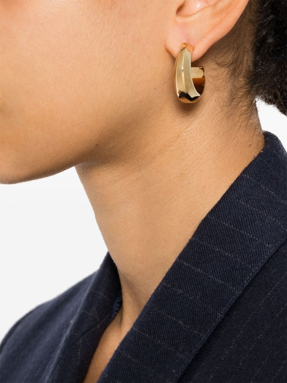 sculpted hoop earrings - 2