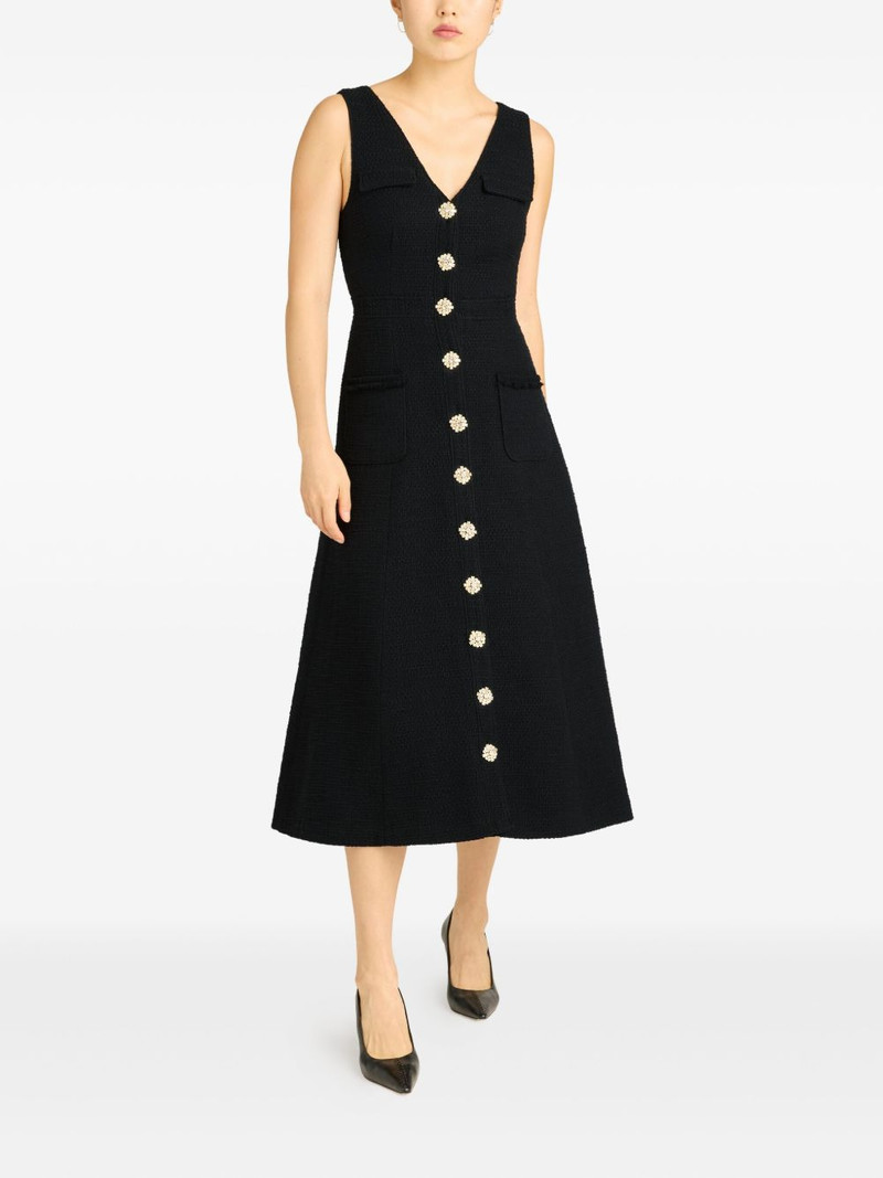 Cinq à Sept embellished-button tweed dress outlook