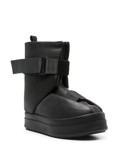 Rick Owens buckled leather ankle boots outlook
