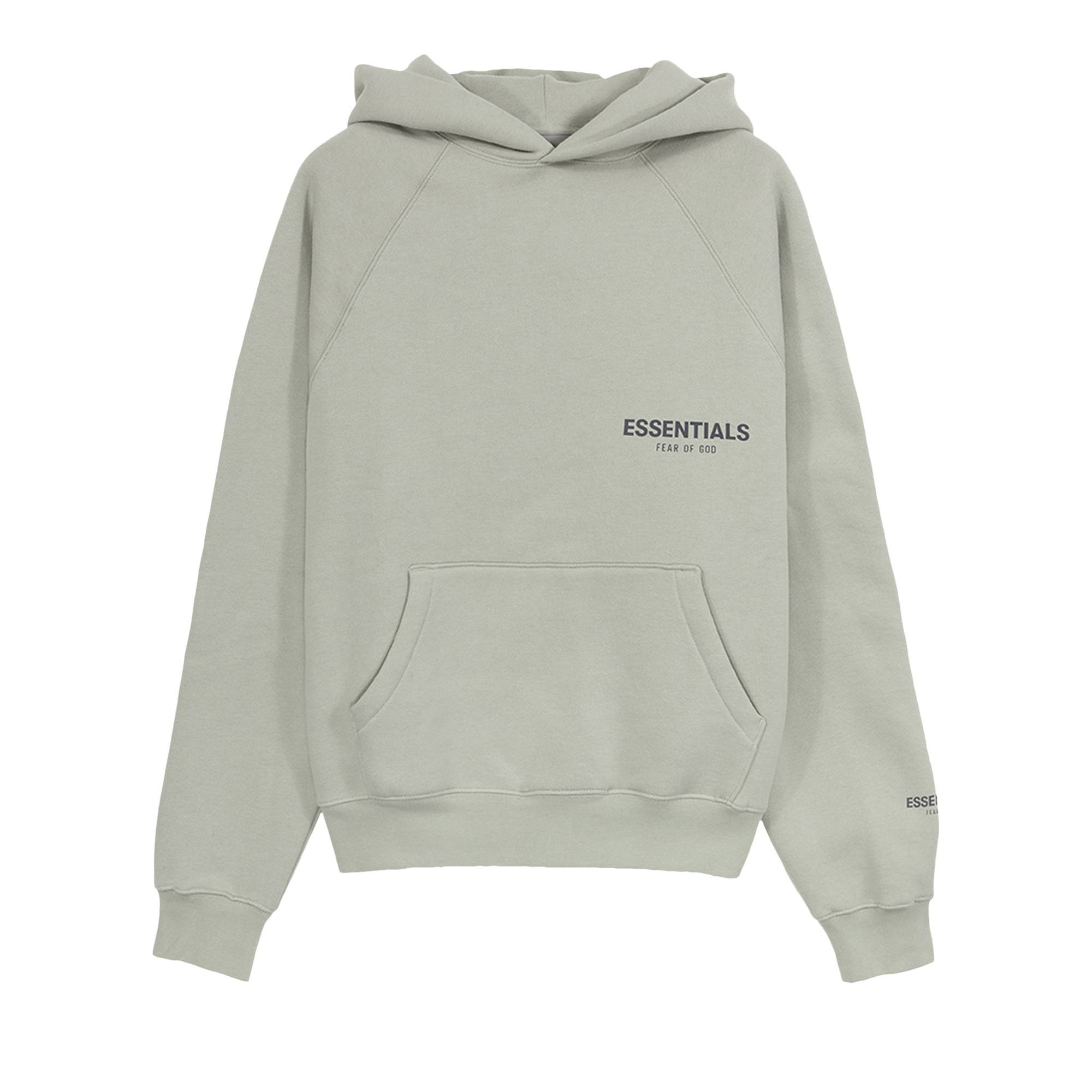 Fear of God Essentials x SSENSE Pullover Hoodie 'Green Concrete' - 1