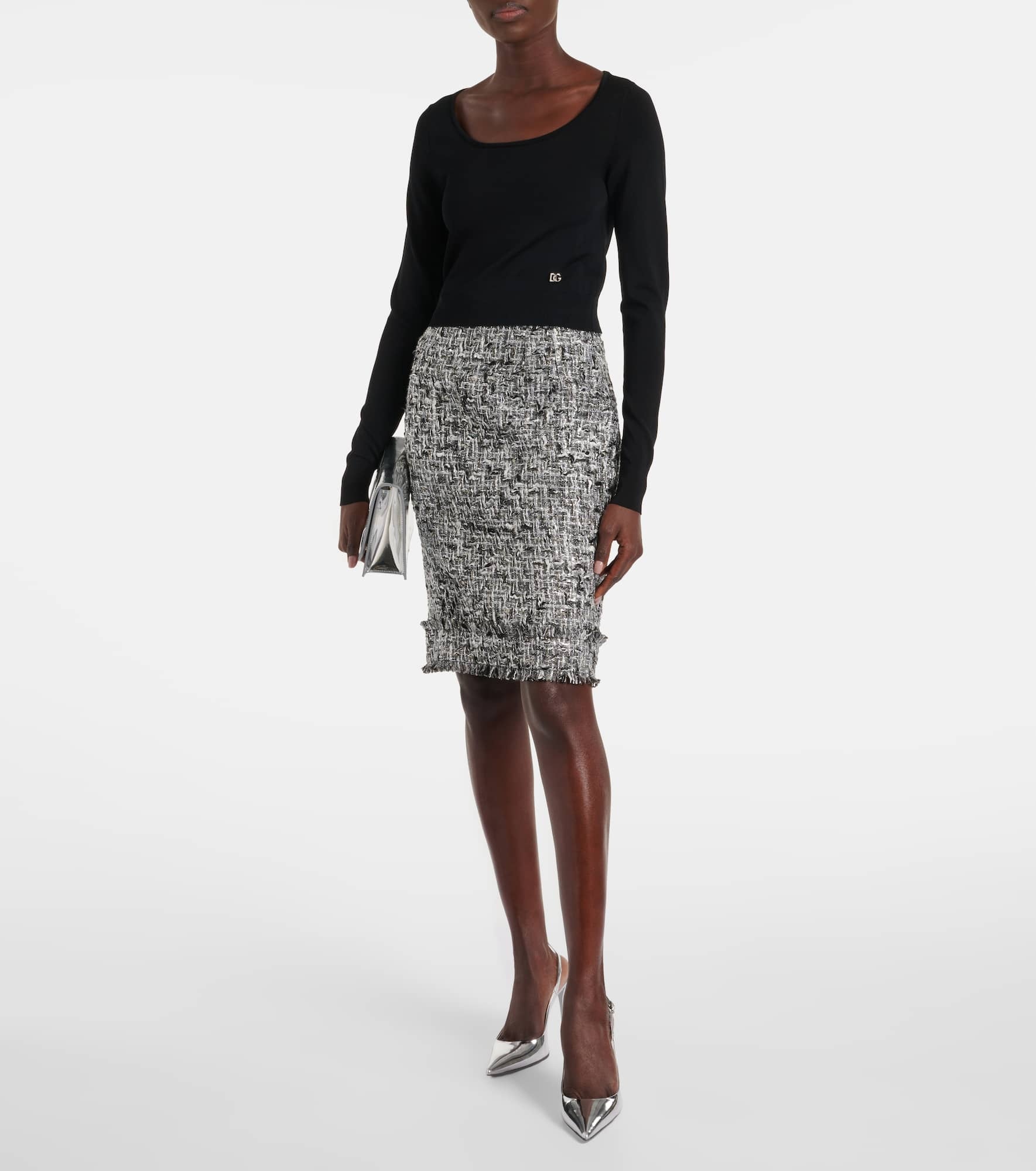 Lamé midi skirt - 2