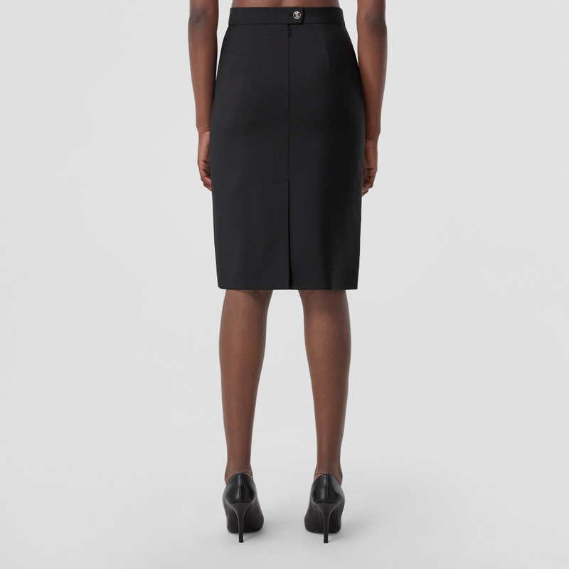 Mohair Wool Pencil Skirt 3
