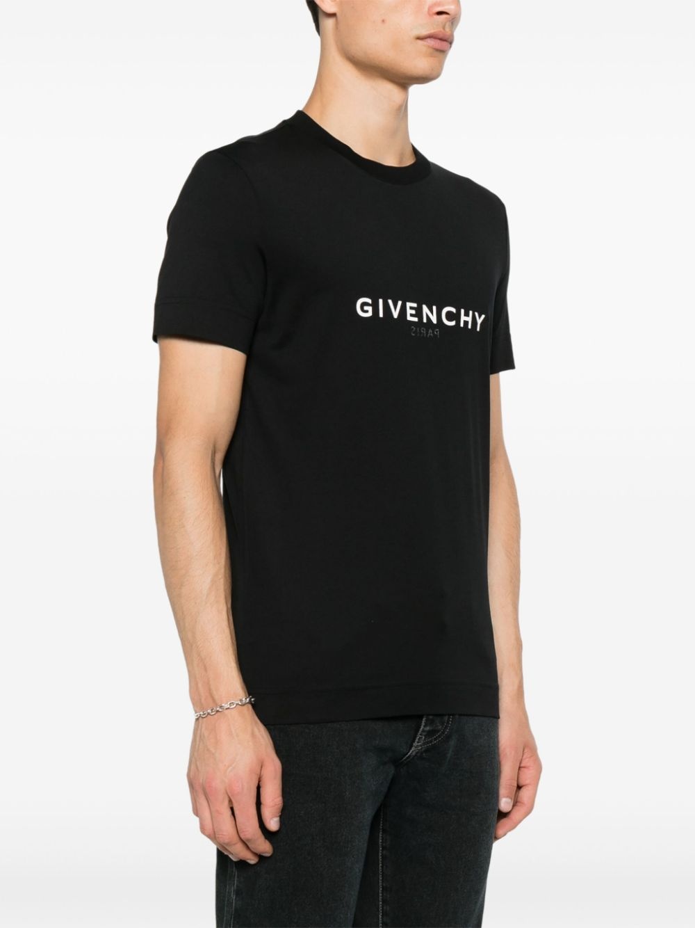 logo-print cotton T-shirt - 3