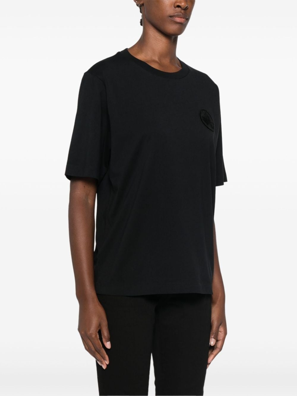 flocked-logo T-shirt - 3