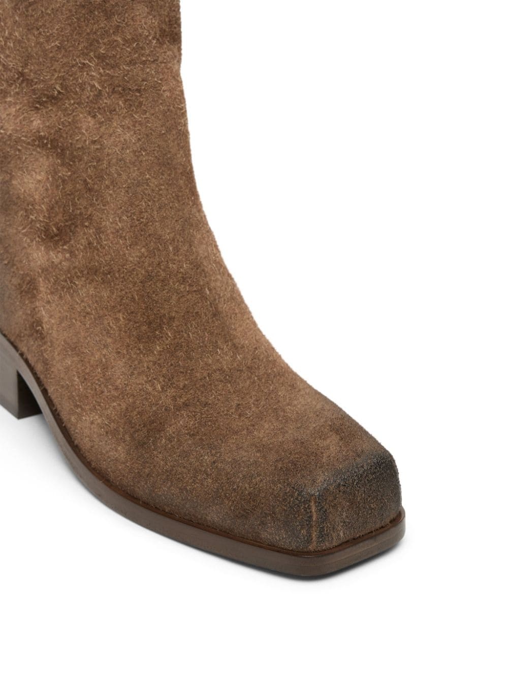 Cassello square-toe suede ankle boots - 4