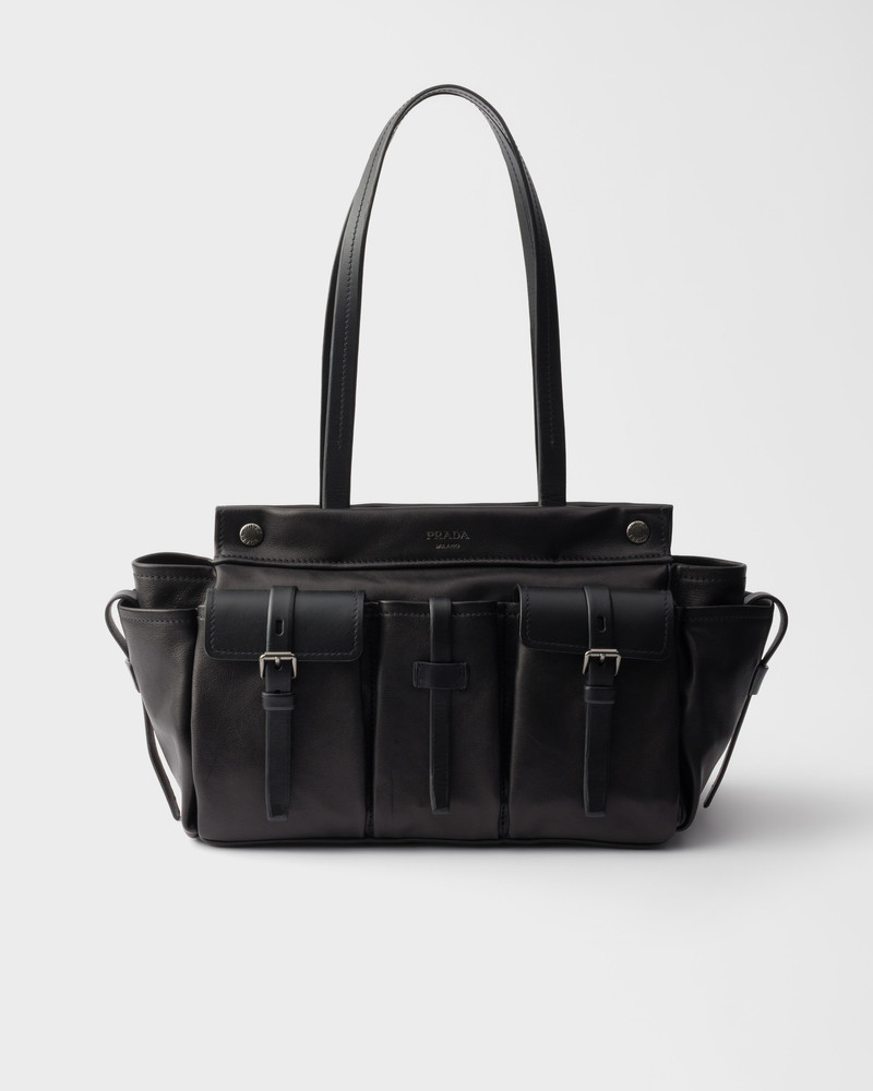 Prada Route large leather tote bag 1