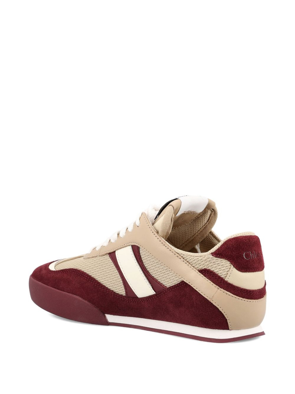 Kick suede-panel mesh sneakers - 4