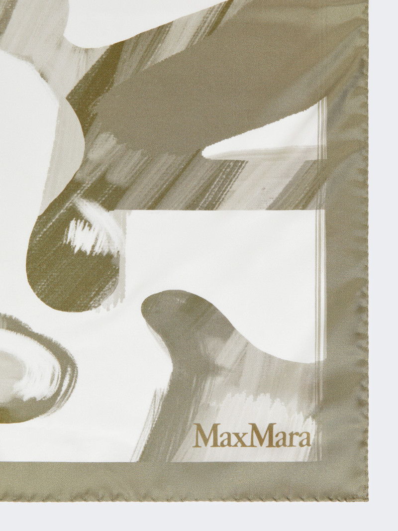 Max Mara CARRE90W Printed silk scarf outlook