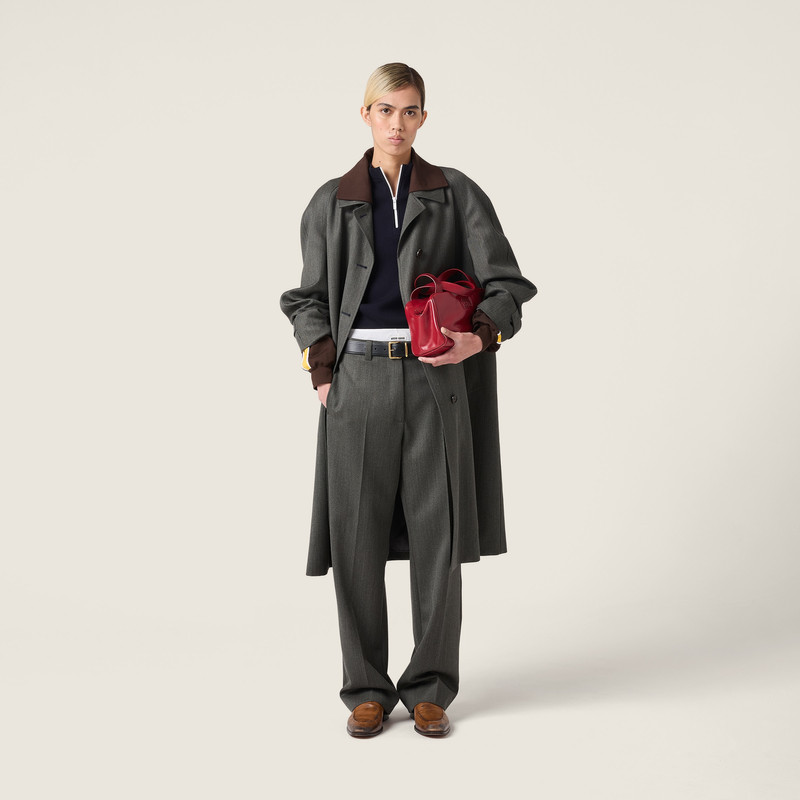 Miu Miu Wool half-zipper sweater outlook