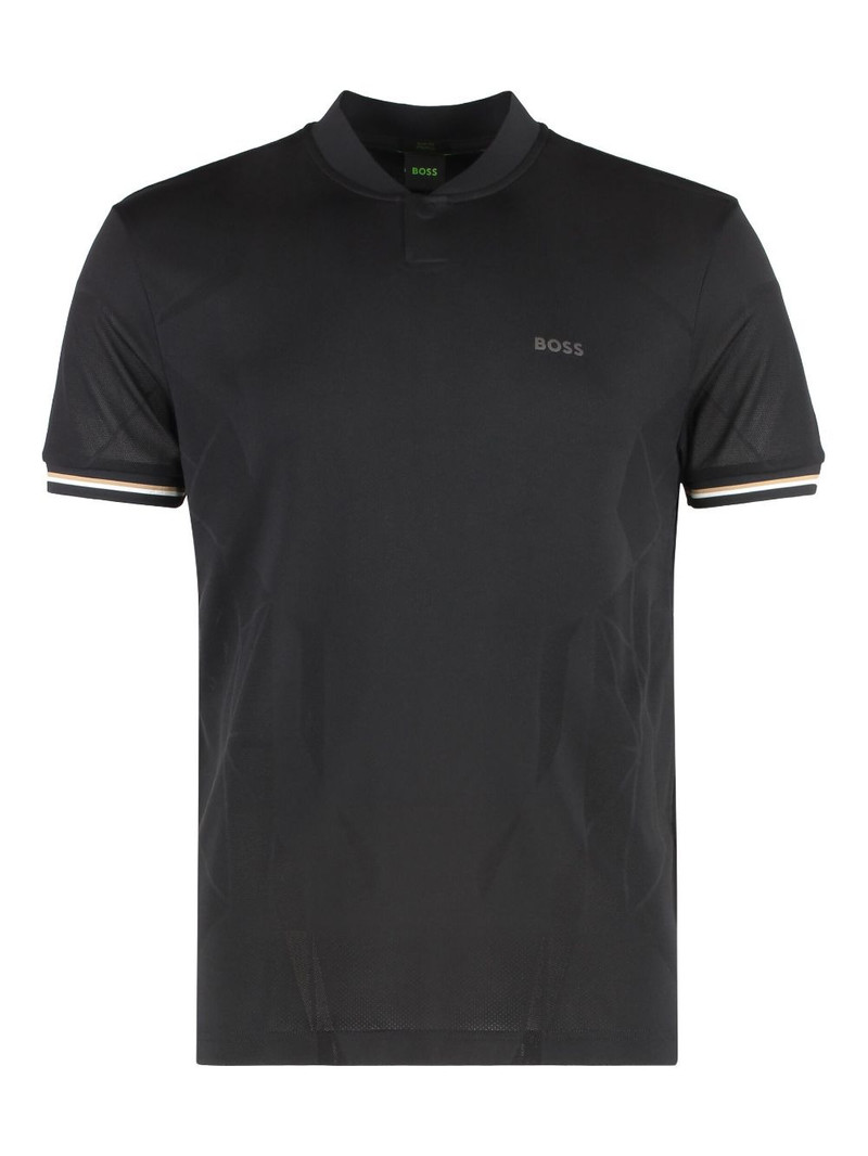 contrasting-trim T-shirt 1