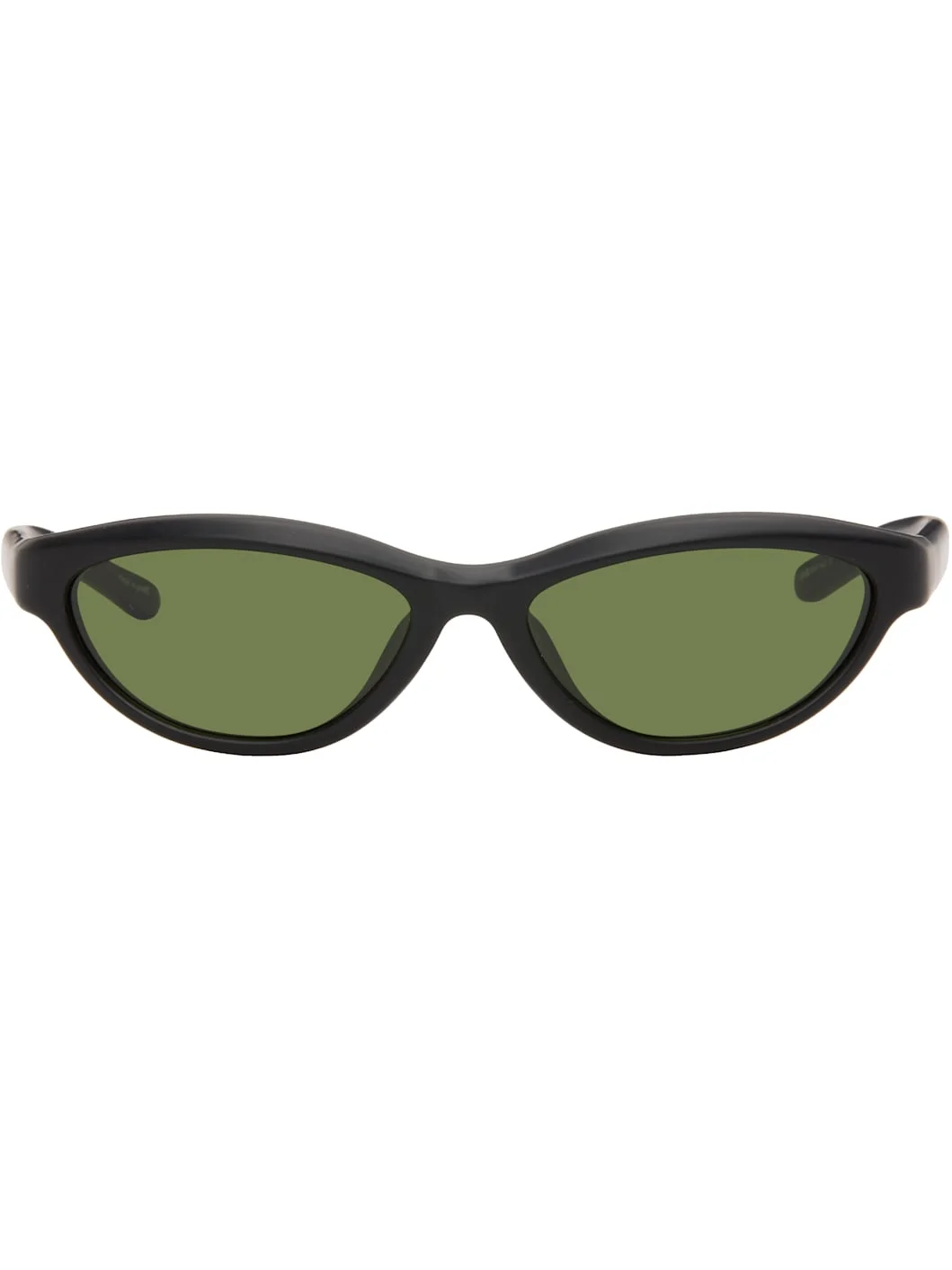 Black Linda Farrow Edition 'The Curvo' Sunglasses - 1