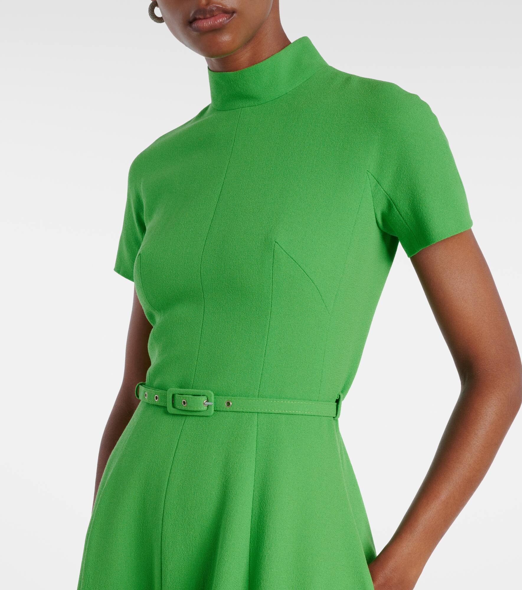 Camilla belted wool midi dress - 4