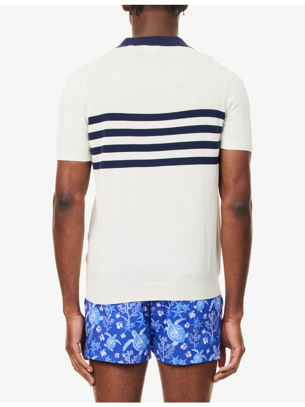 Amour Striped Knitted Cotton T-Shirt - 4