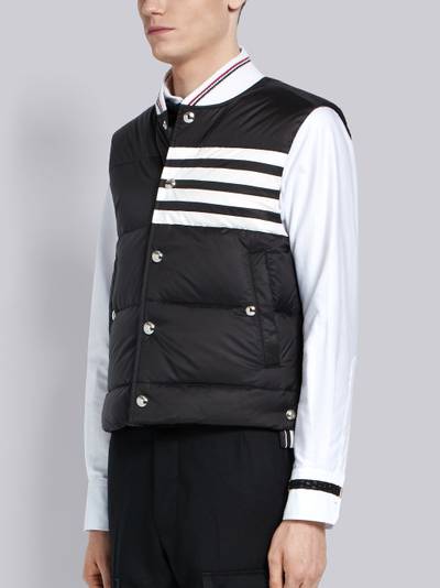 Thom Browne 4-Bar Matte Nylon Down Vest outlook